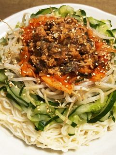 韓国風サバそうめん-レシピのメイン写真