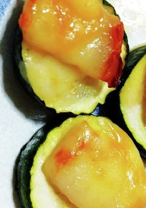 ズッキーニのベーコンチーズ焼き-レシピのメイン写真