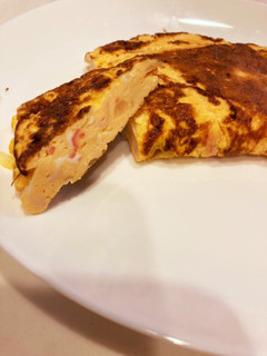 カニカマと玉ねぎの卵焼き-レシピのメイン写真