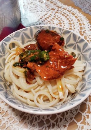簡単 鯖缶うどん(冷温どちらでも!)-レシピのメイン写真