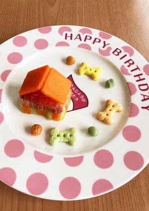 犬おやつ　誕生日ケーキ　-レシピのメイン写真