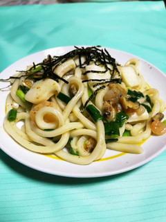 簡単♪シーフードミックス焼きうどん♪-レシピのメイン写真