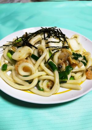 簡単♪シーフードミックス焼きうどん♪-レシピのメイン写真