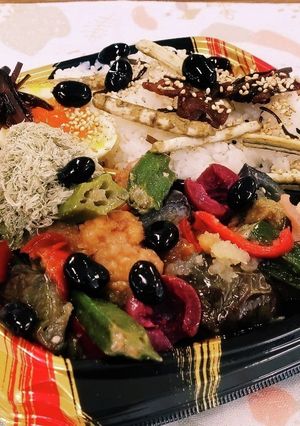 夏野菜弁当2 おかずの部 黒豆とろろ昆布-レシピのメイン写真