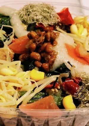 “ぶっかけそば”&夏野菜豆もやしとろろ-レシピのメイン写真