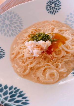 ずわい蟹と梅ジャムのカッペリーニ風素麺-レシピのメイン写真