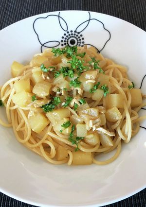 イカの塩辛スパゲッティ-レシピのメイン写真