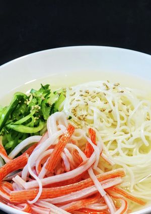 優しい味わいの和風冷スープそうめん-レシピのメイン写真
