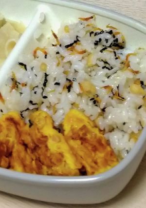 桜えびと揚げ玉の混ぜご飯【1歳飯】-レシピのメイン写真