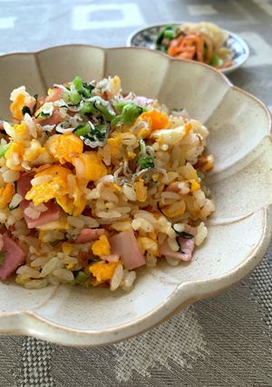 パパッと野沢菜ちりめんチャーハン-レシピのメイン写真