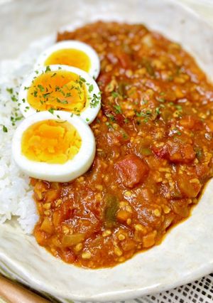 簡単☆市販ルーで野菜たっぷりキーマカレー-レシピのメイン写真