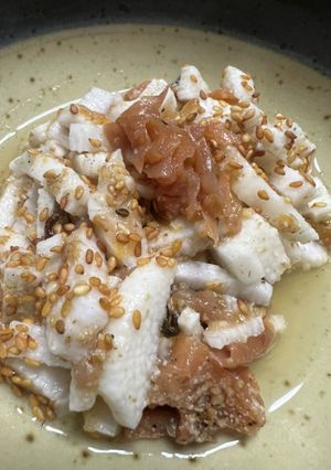 長芋と梅のサクサク-レシピのメイン写真