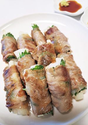 お二人さんの☆長芋の肉巻き梅風味！-レシピのメイン写真