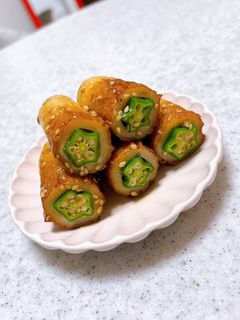 オクラちくわきんぴら-レシピのメイン写真