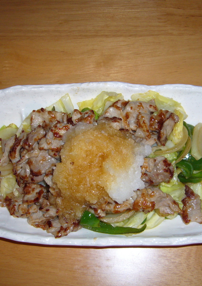 野菜炒め大根おろしのせ-レシピのメイン写真
