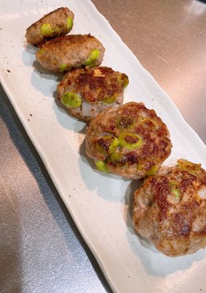えだまめハンバーグ-レシピのメイン写真
