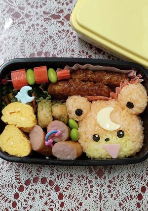 簡単に！ヒメグマ弁当☆ポケモンキャラ弁-レシピのメイン写真