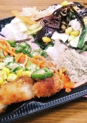 “とんかつ弁当” ナポスパ&コーン/ガリ-レシピのメイン写真