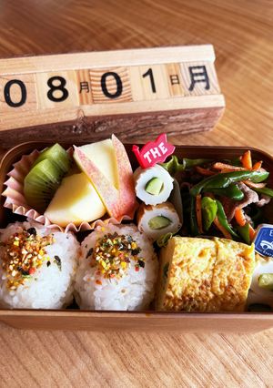 2022.8/1 小学生学童お弁当-レシピのメイン写真