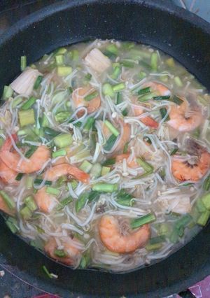 风味蔬菜和豆芽配虾和柠檬酱-レシピのメイン写真