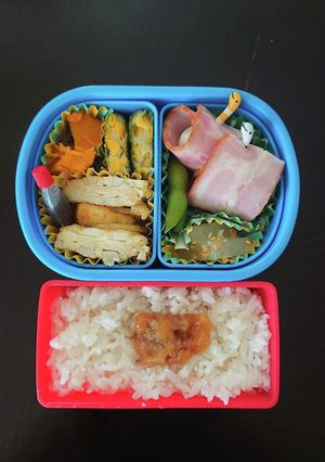 れんこん挟み揚げ弁当（小2♂）-レシピのメイン写真