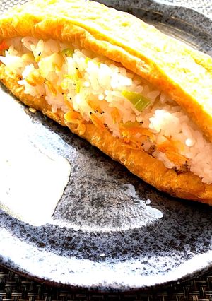 栃尾揚げで大きいいなり寿司-レシピのメイン写真