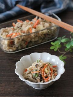 レンジできのこの塩麹卯の花(おから煮)-レシピのメイン写真