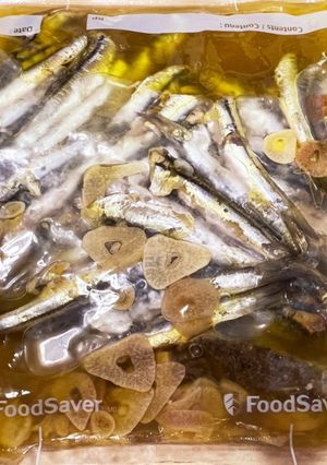 サビキで釣ったイワシのオイルサーディン-レシピのメイン写真