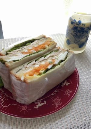 タンパク質たっぷり！ヘルシーサンドイッチ-レシピのメイン写真