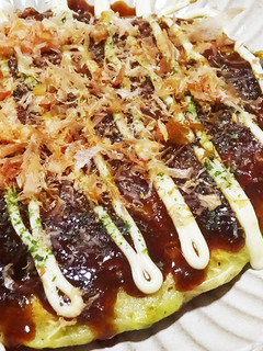 【オクラパウダー入り】米粉のお好み焼き-レシピのメイン写真