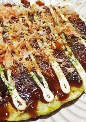 【オクラパウダー入り】米粉のお好み焼き-レシピのメイン写真