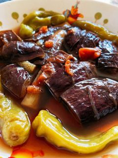 ナス(ししとう)の梅煮-レシピのメイン写真