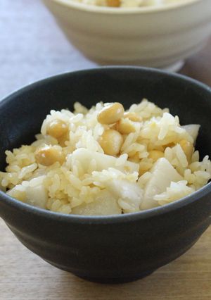 いり大豆と里いものご飯-レシピのメイン写真