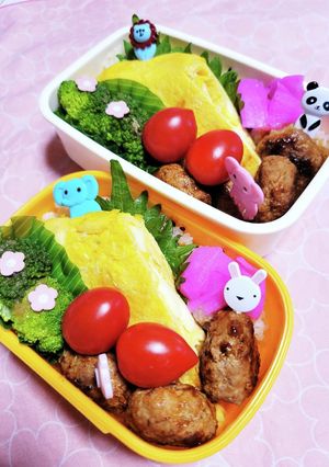 のっけ弁☆皆が主役！！ゴロゴロ弁当☆-レシピのメイン写真