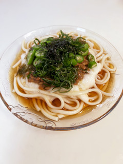 夏バテ予防に!ねばねばぶっかけうどん-レシピのメイン写真