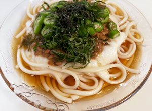 夏バテ予防に！ねばねばぶっかけうどん-レシピのメイン写真
