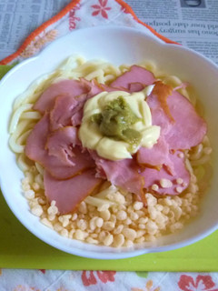 醤油うどん風冷やしうどん70Sベーコン-レシピのメイン写真