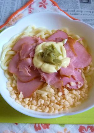 醤油うどん風冷やしうどん70Sベーコン-レシピのメイン写真