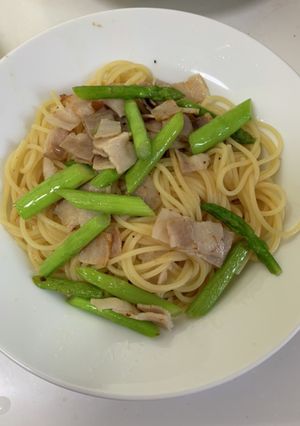 アスパラとベーコンのお手軽パスタ-レシピのメイン写真