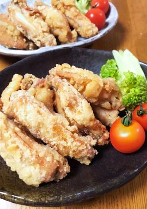 鶏スペアリブの竜田揚げ（手羽中唐揚げ）-レシピのメイン写真