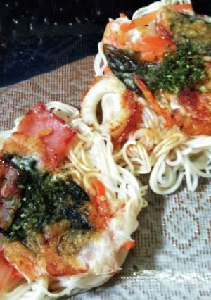 そうめん人参チヂミ風-レシピのメイン写真