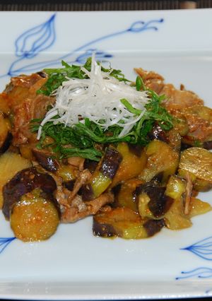 豚肉となすのピリ辛ごま味噌炒め ♪-レシピのメイン写真