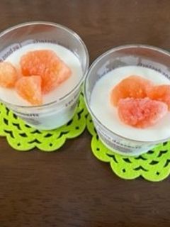 夏にさっぱり!ヨーグルトゼリー-レシピのメイン写真