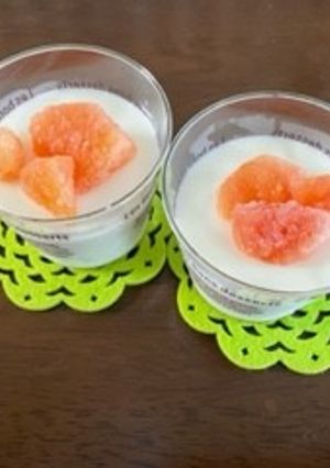 夏にさっぱり！ヨーグルトゼリー-レシピのメイン写真