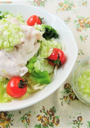 ねぎ塩だれでさっぱり冷しゃぶ♪-レシピのメイン写真