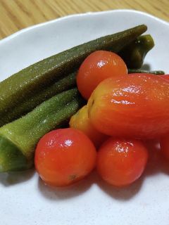 【漬けるだけ】プチトマトとオクラの煮浸し-レシピのメイン写真