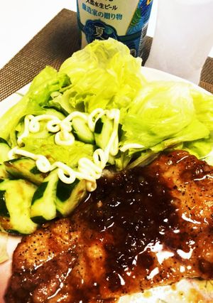 トンテキの玉ねぎ醤油ソース-レシピのメイン写真