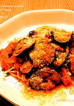 大人味⭐茄子とスパムのトマトソースパスタ-レシピのメイン写真