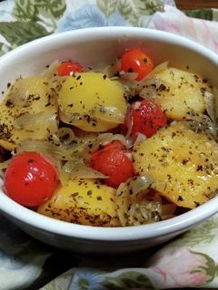 じゃがいもとトマトの煮込み バシル風味-レシピのメイン写真