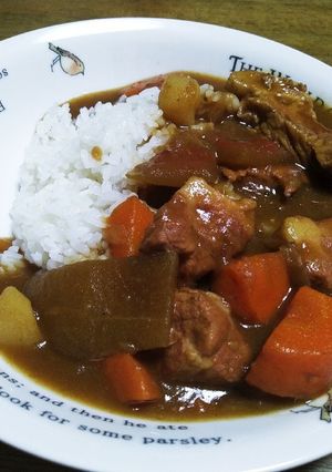 スイカの皮入りカレー-レシピのメイン写真